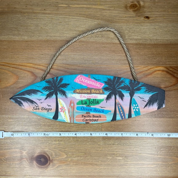 Colorful Surfboard Wall Decor Set of 2 - Picture 3 of 7